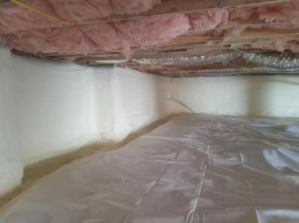 Crawl space encapsulation with closed-cell spray foam for Roof Maintenance in Westbrook
